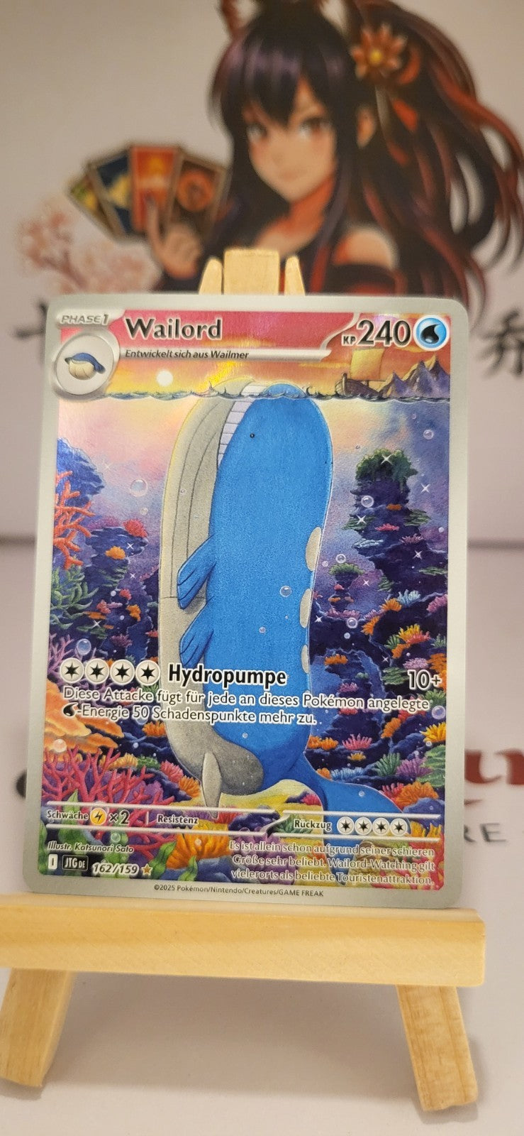 Pokémon Wailord 162/159 Illustration Rare Reisegefährten Deutsch