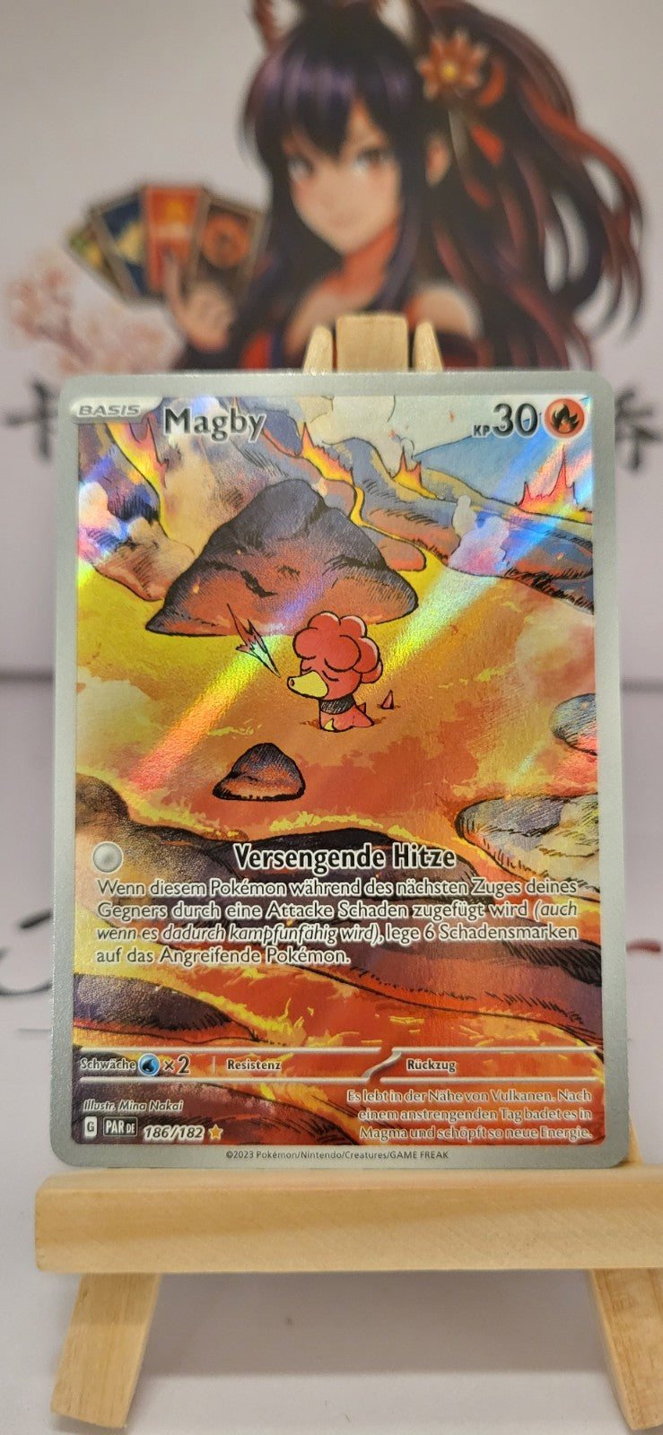 Pokémon TCG – Magby | PAR 186/182 | Deutsch | Illustration Rare