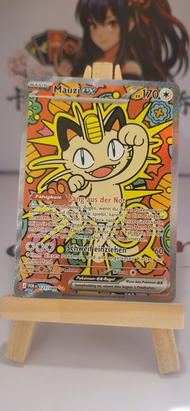 Mauzi ex 121/088 Optimale Ordnung Pokemon Karte Deutsch NM Near Mint