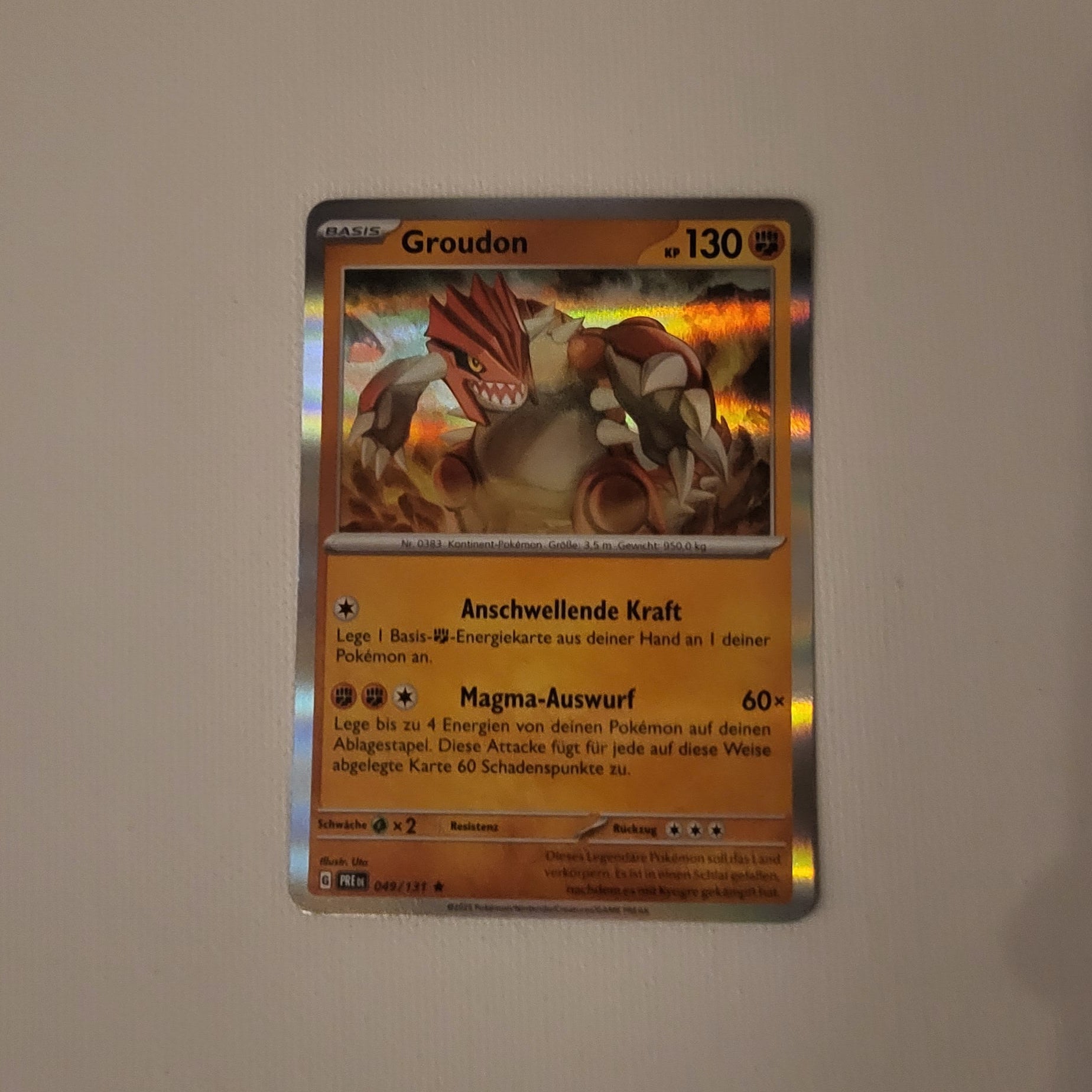 Pokémon – Groudon – Holo – Gewalten der Zeit – 093/162