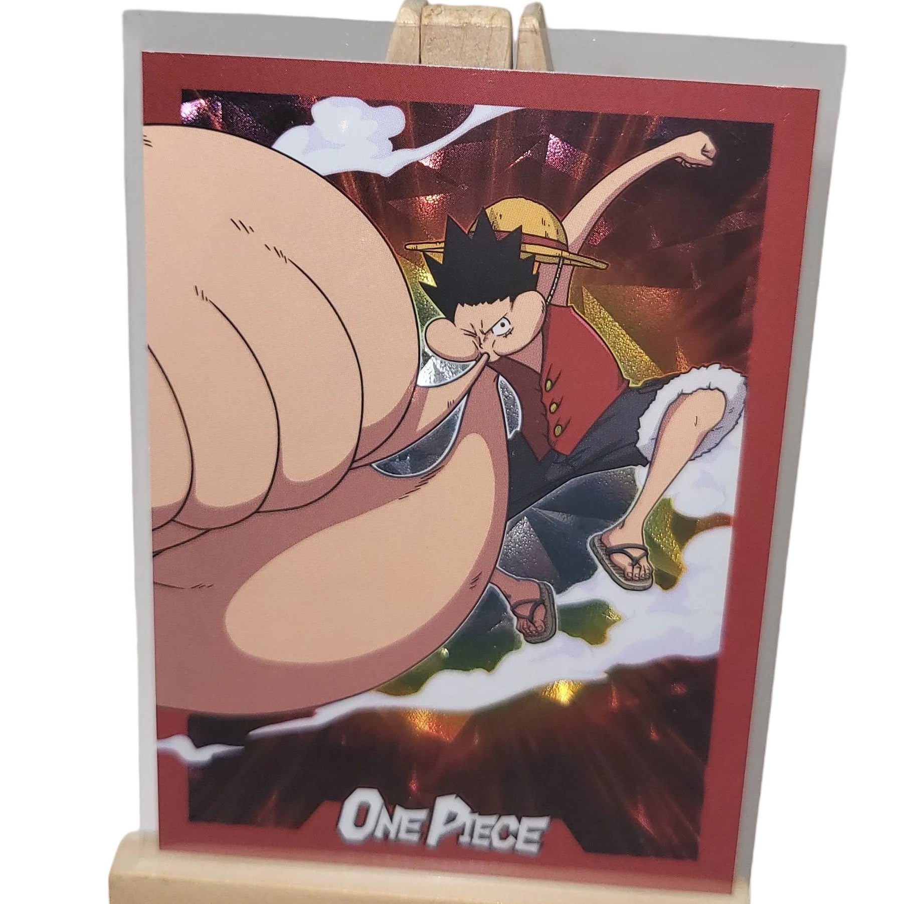 Panini One Piece 25th Anniversary Karte Nr. 6 Monkey D. Ruffy Rainbow Parallel