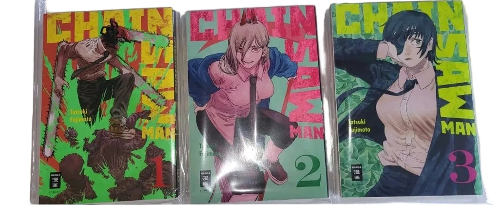 Chainsaw Man Band 1–3 Deutsch Gebraucht