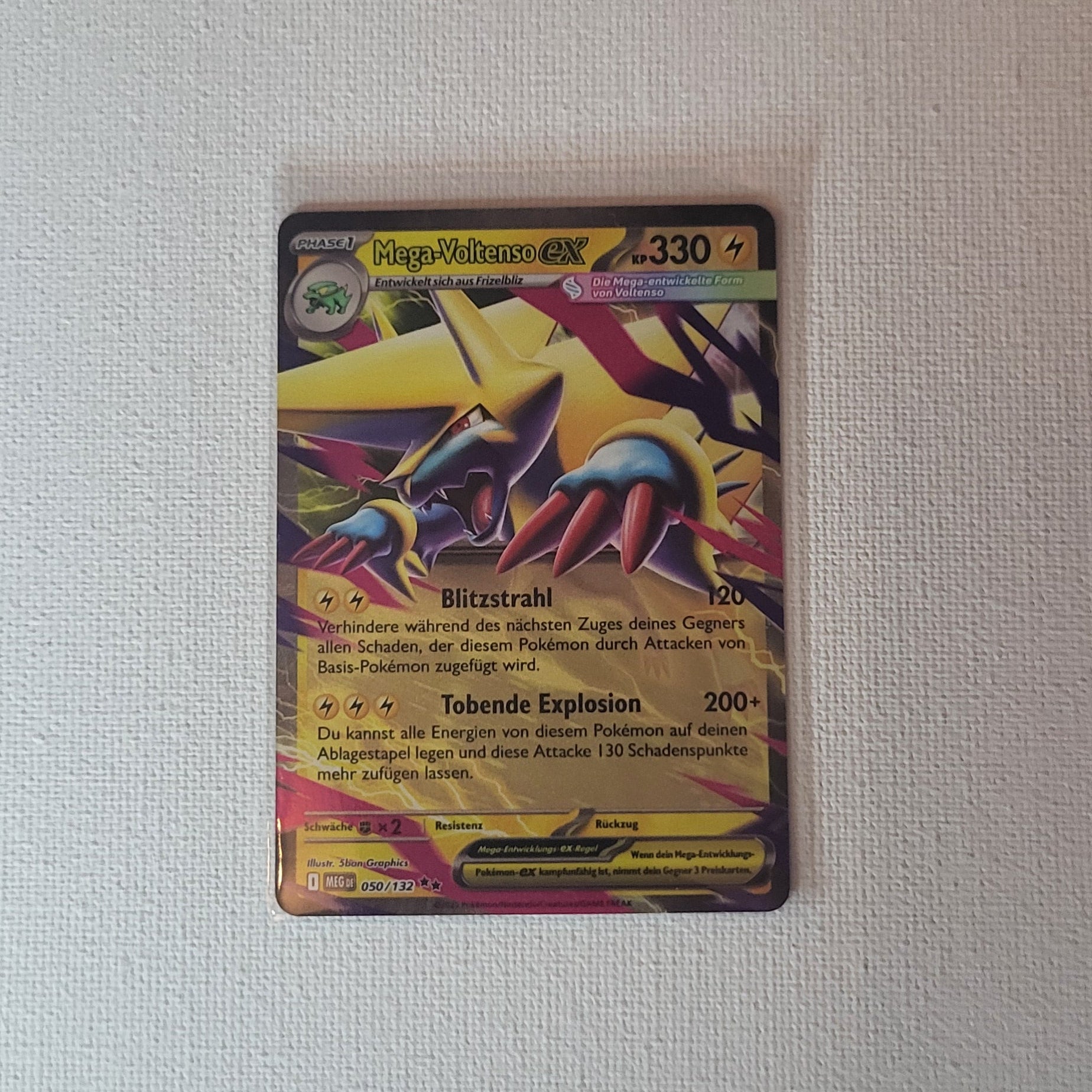 Pokémon – Mega-Voltenso ex – 050/132 – Ultra Rare – Near Mint
