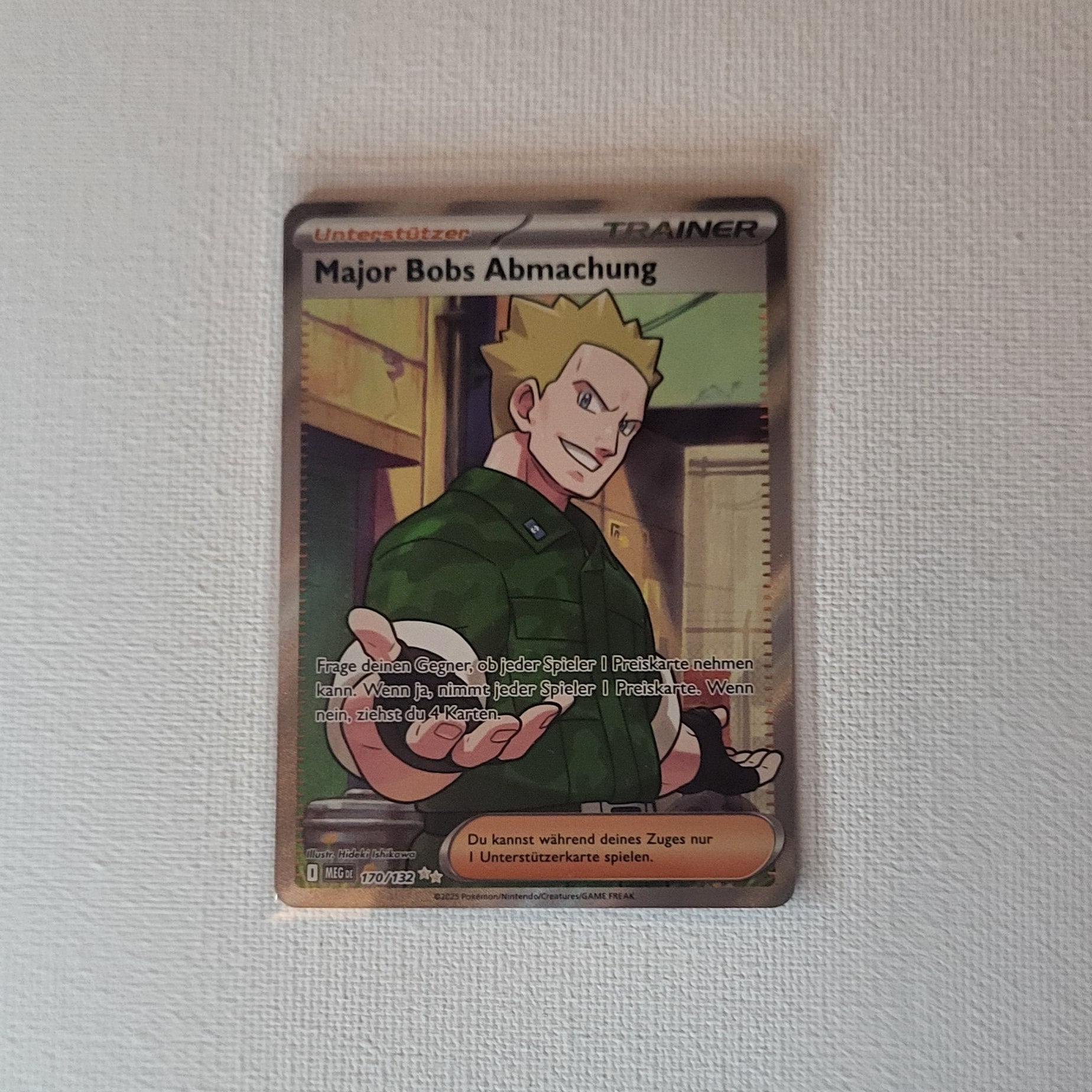 Pokémon – Major Bobs Abmachung – 170/132 – Full Art Secret Rare – Near Mint