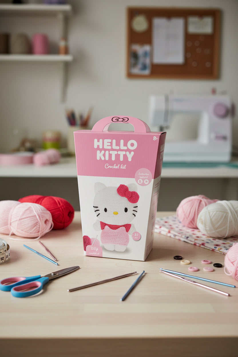 Hello Kitty Häkelset – DIY Crochet Kit