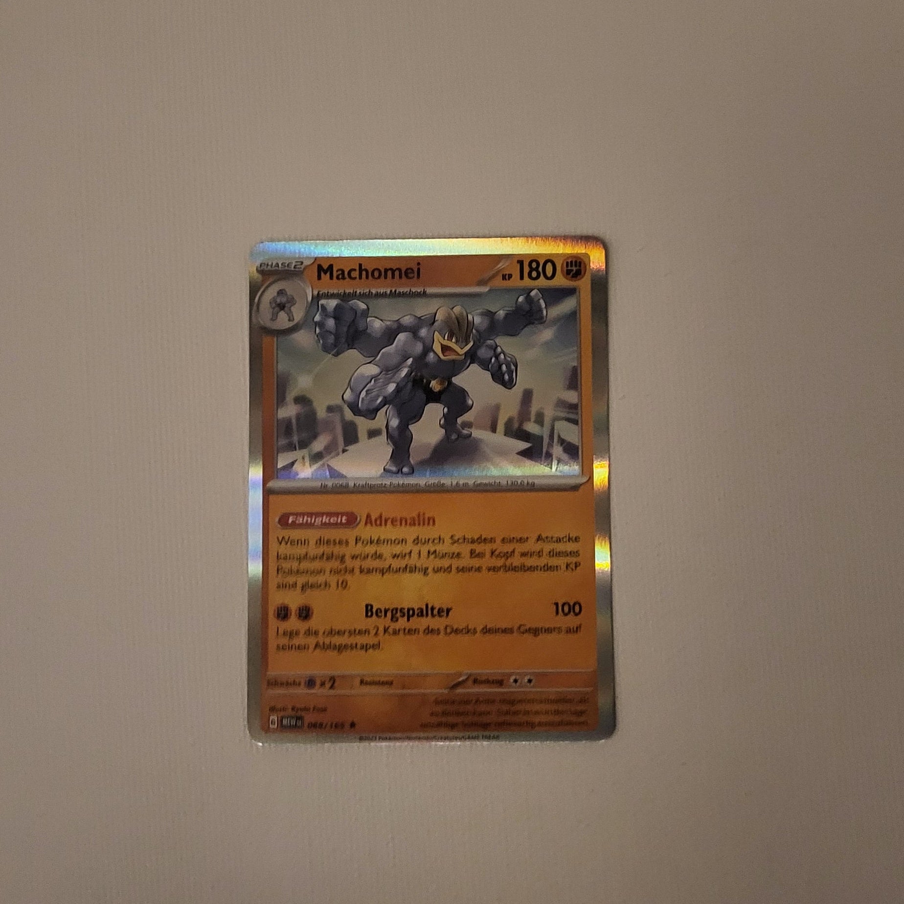 Pokémon – Machomei – Holo – Gewalten der Zeit – 068/162