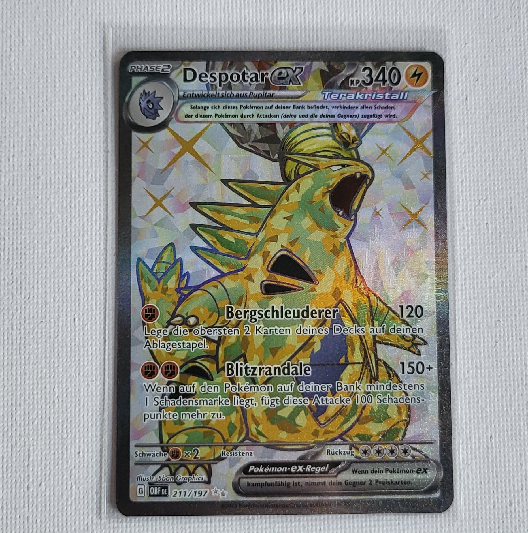 Despotar ex 211/197 (Tera Full Art – Obsidianflammen) – Near Mint