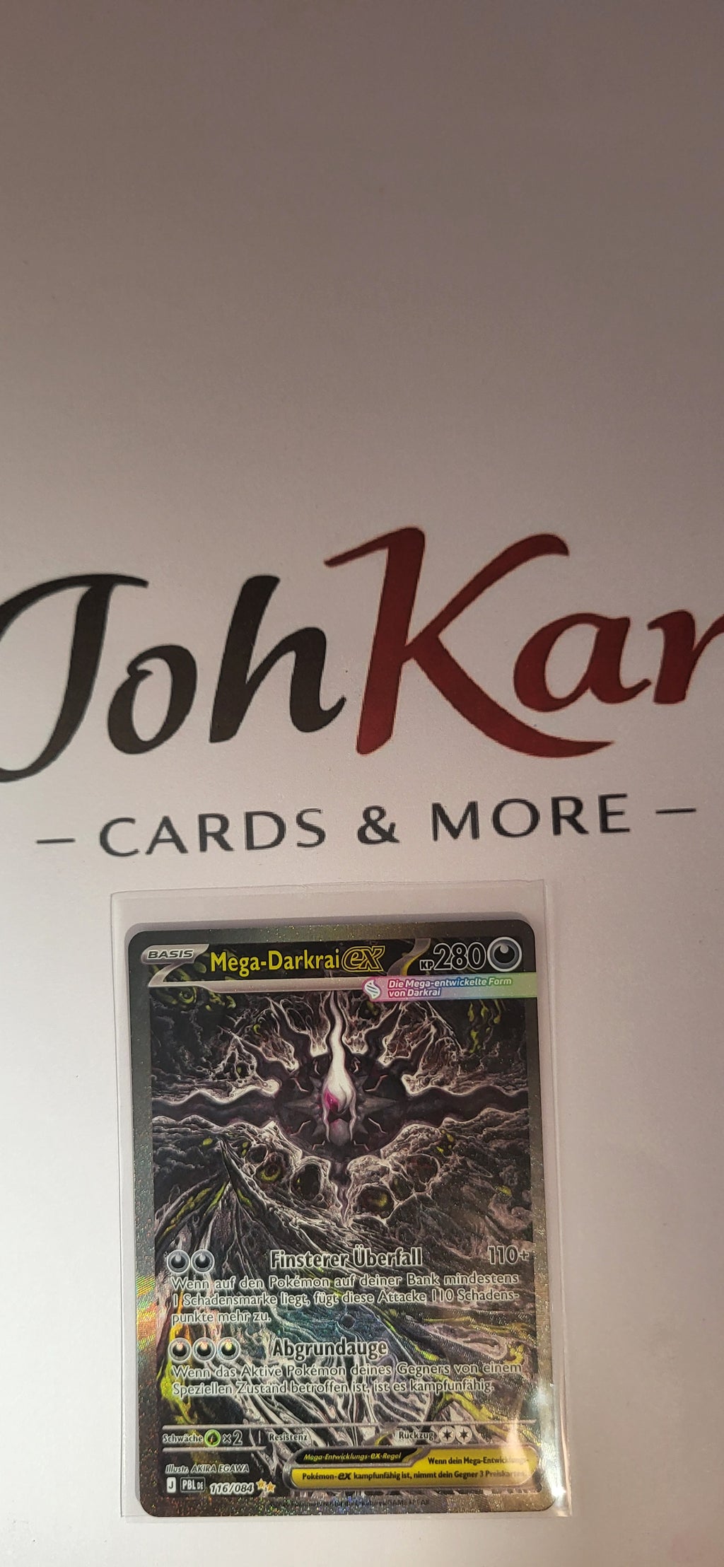 Pokémon Mega-Darkrai EX 116/084 – Full Art Secret Rare – Dunkelnacht – Near Mint – Deutsch