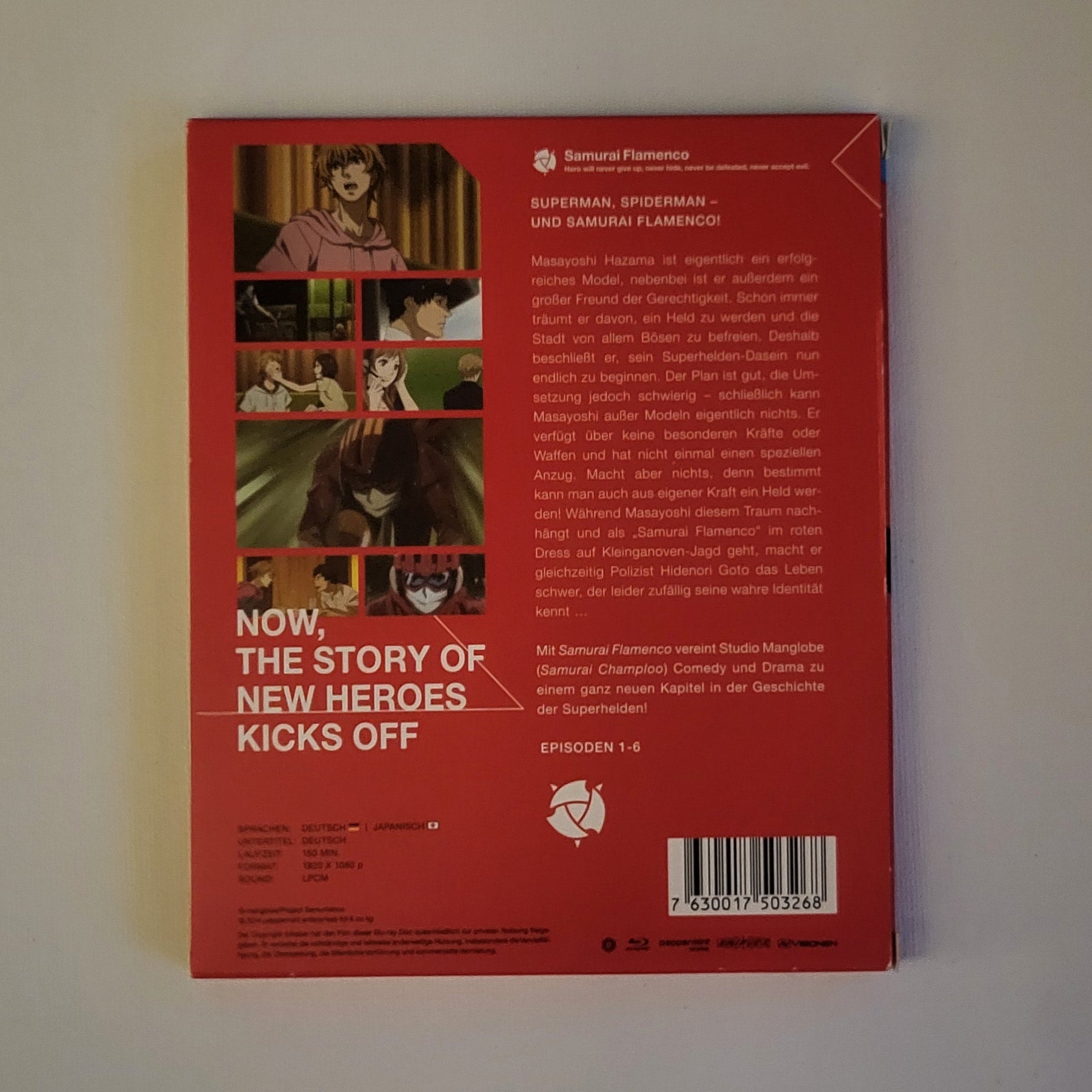 Samurai Flamenco – Volume 01 Blu-ray – Episoden 1–6 – Gebraucht