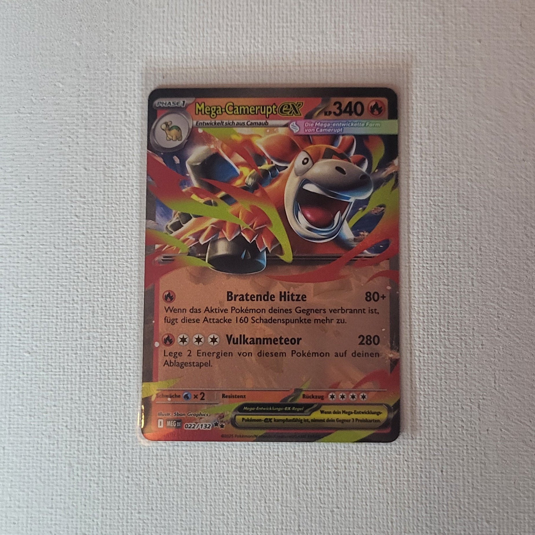 Pokémon – Mega-Camerupt ex – 022/132 – Ultra Rare – Near Mint