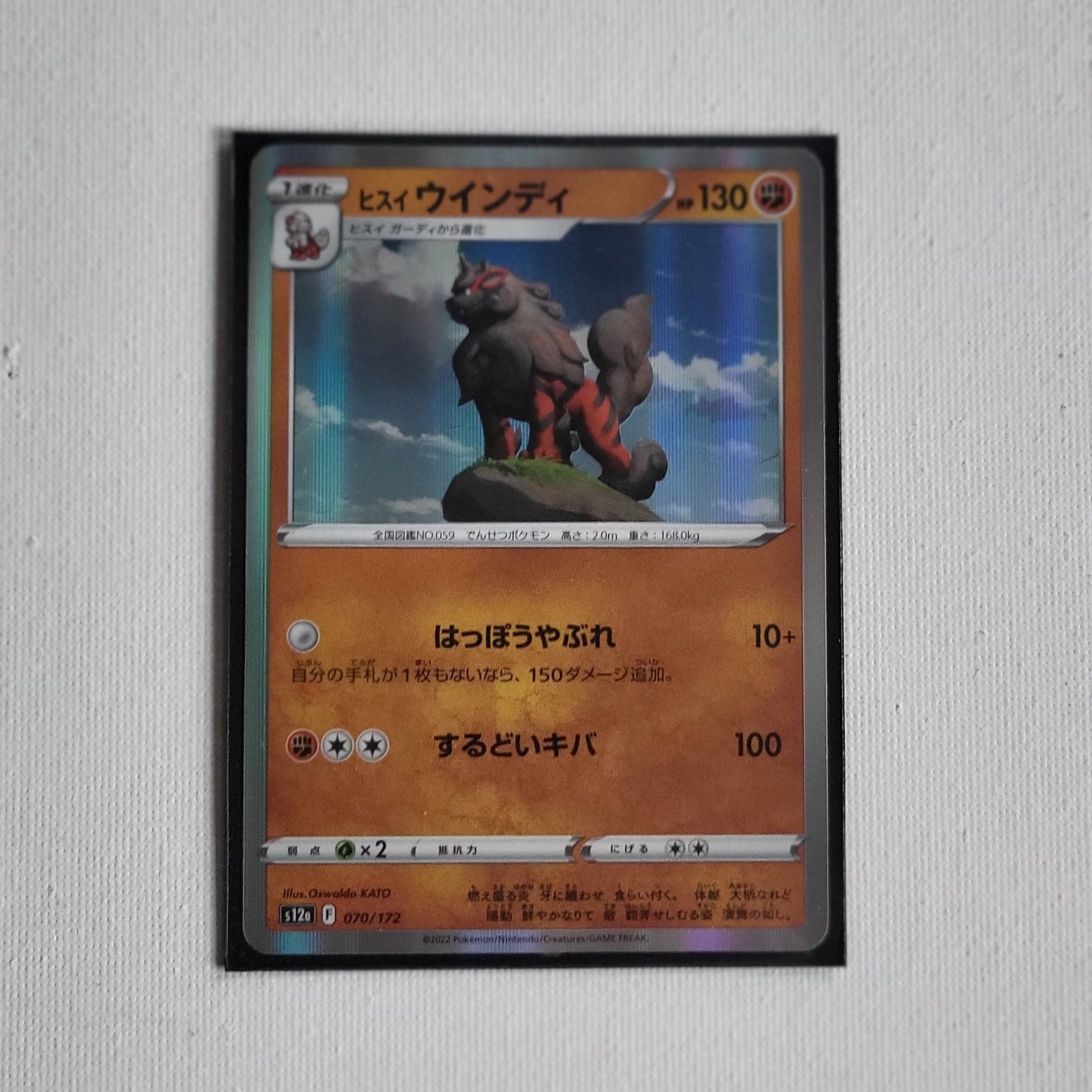 Hisuian Arcanine – 070/172 – Holo – Japanisch – Pokémon