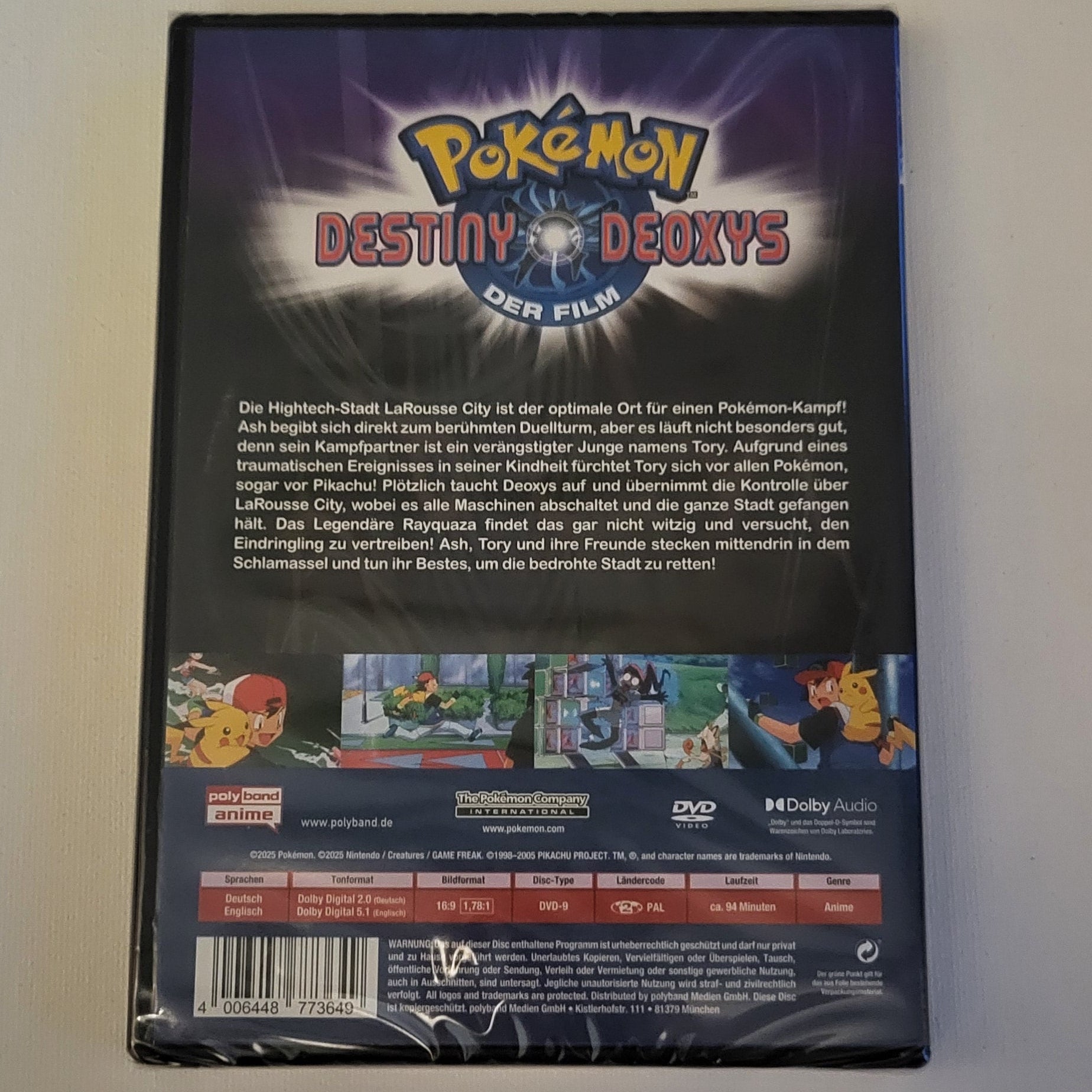 Pokémon – Destiny Deoxys – Der Film – DVD – Neu & OVP (verschweißt)