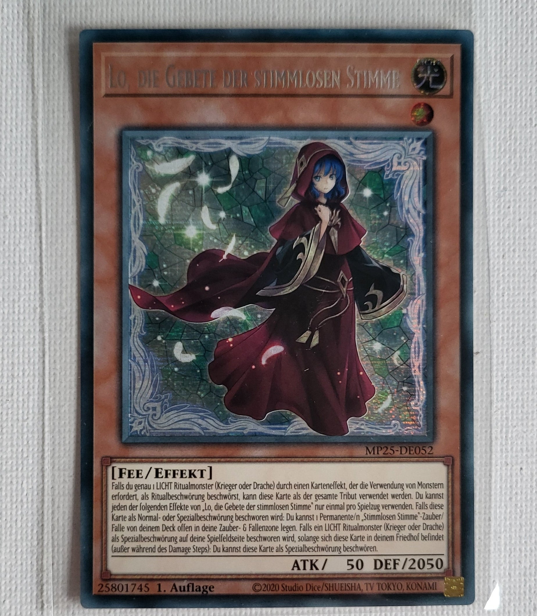 Yu-Gi-Oh! Lo, die Gebete der stimmlosen Stimme (MP25-DE052) – Near Mint
