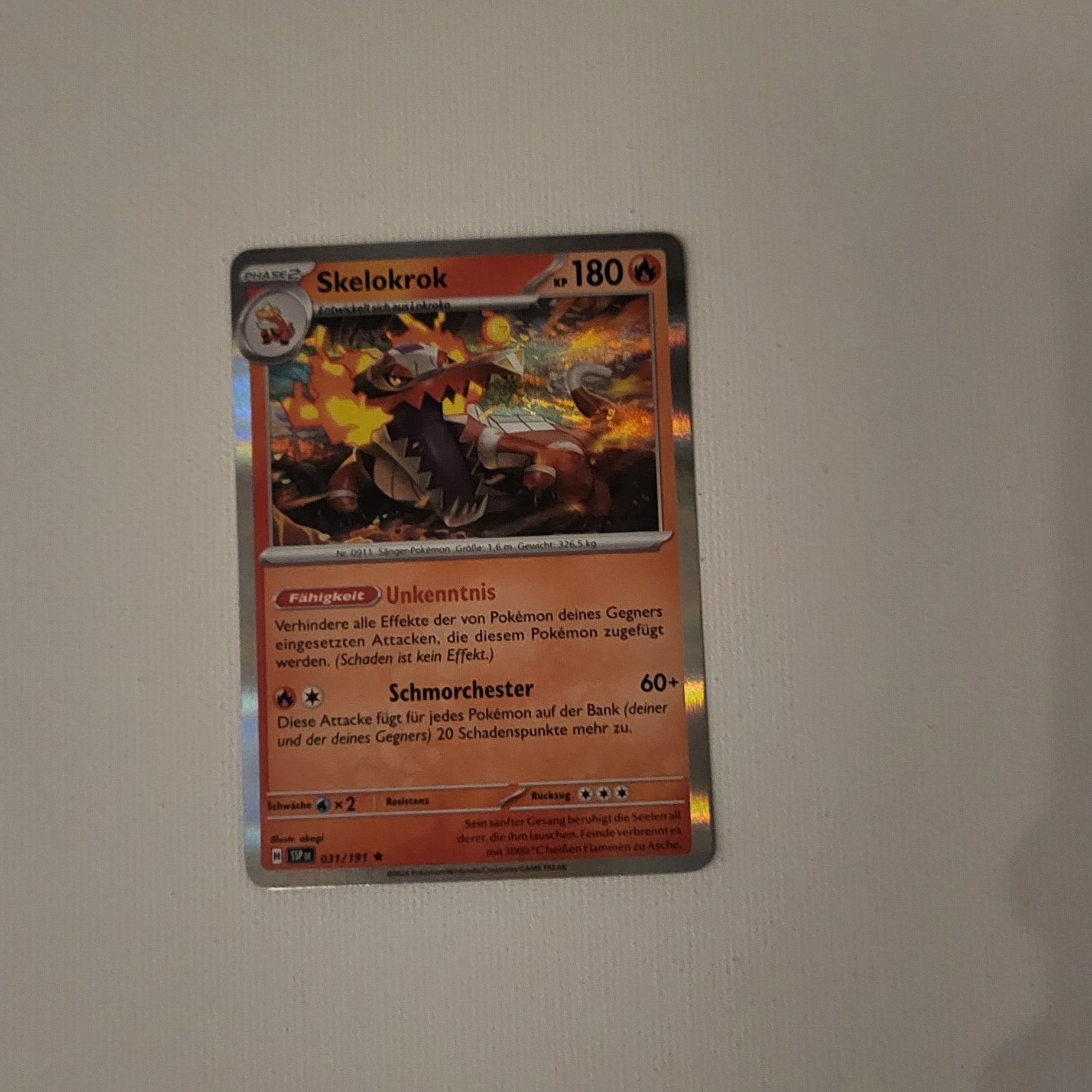 Pokémon – Skelokrok – Holo – Paradox Rift – 031/091