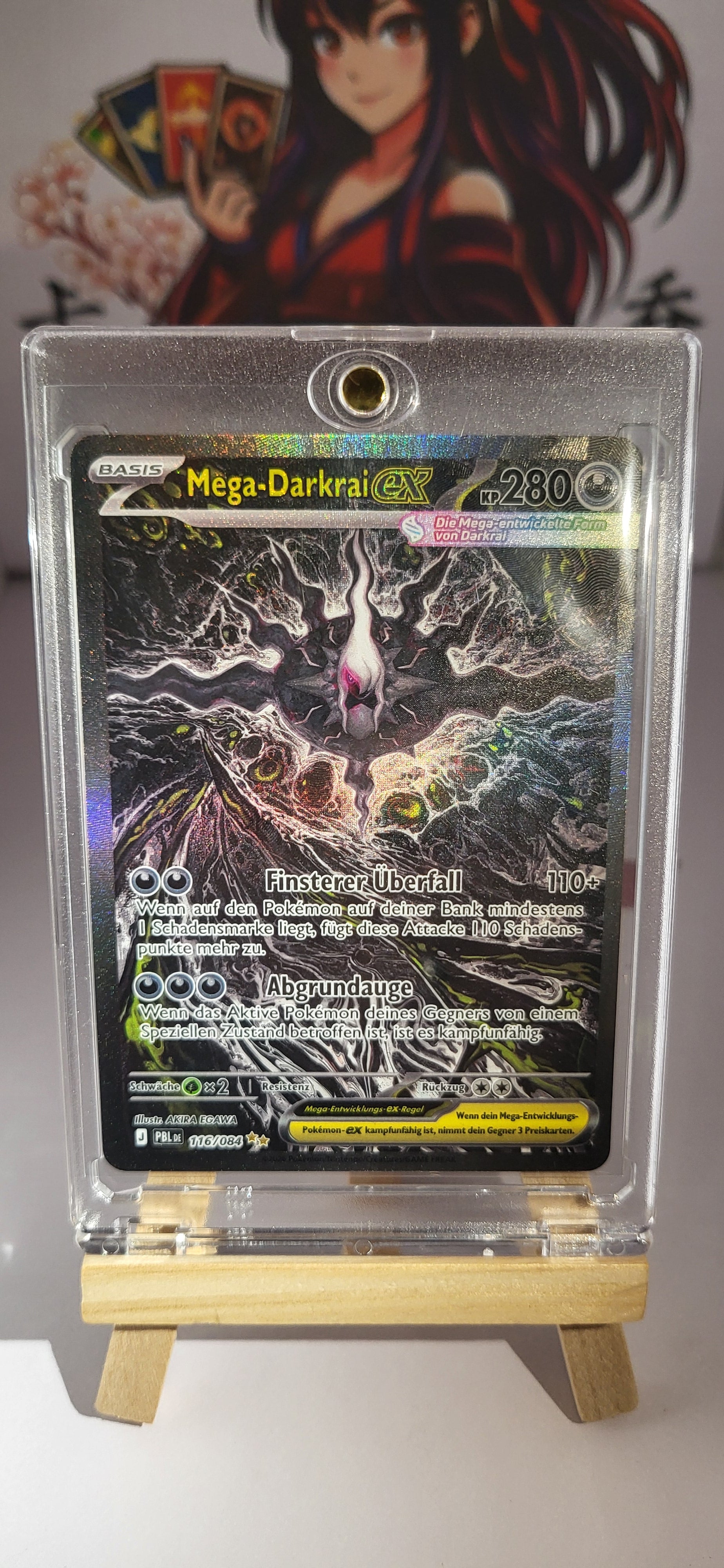 Pokémon Mega-Darkrai EX 116/084 – Full Art Secret Rare – Dunkelnacht – Near Mint – Deutsch