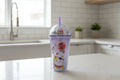 Trinkbecher mit Strohhalm – Maneki Neko  500 ml