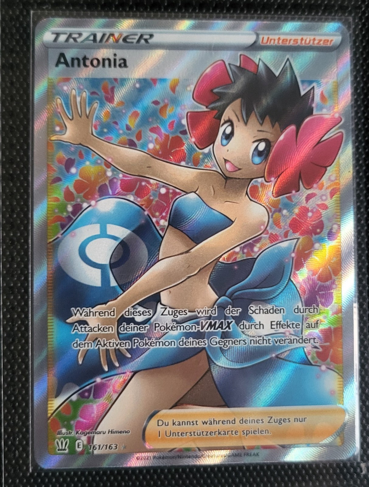 Pokémon Antonia 161/163 – Full Art Trainer – Deutsch – Near Mint ✨