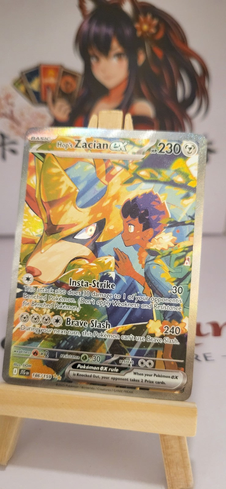 Pokémon Hop's Zacian ex 186/159 Special Illustration Rare Englisch
