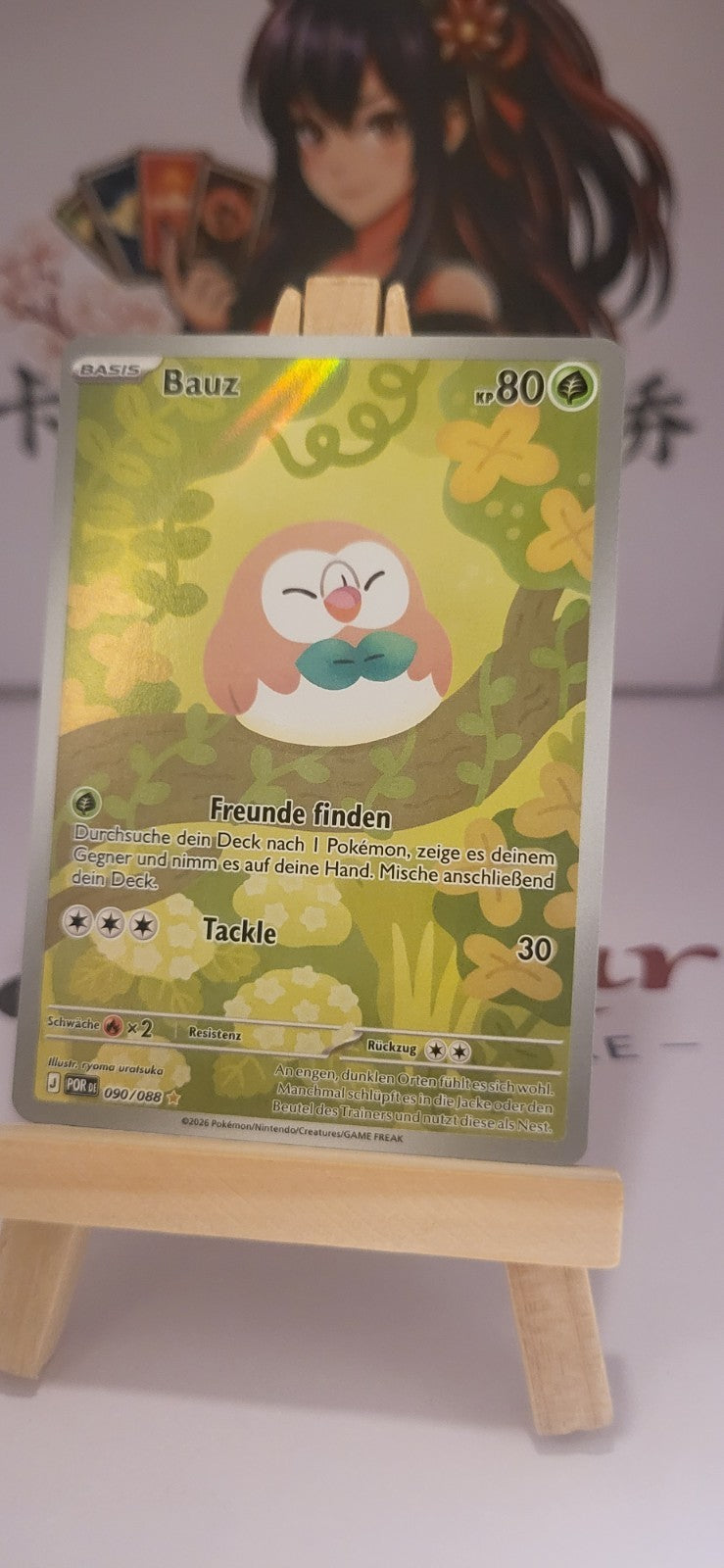 Pokémon Bauz 090/088 Illustration Rare Optimale Ordnung Deutsch NM